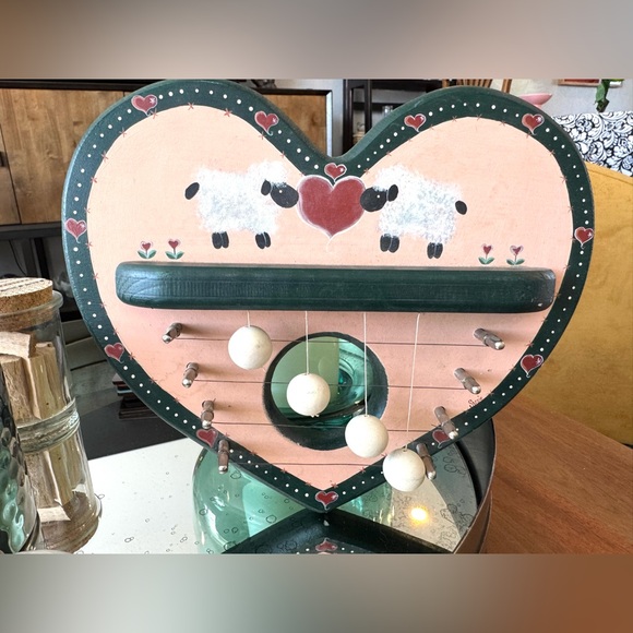 Heart-Shaped Sheep Door Harp